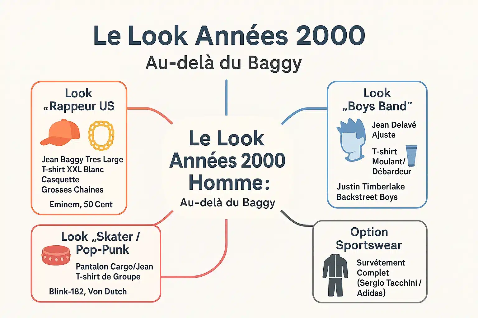 Style homme années 2000 au-delà du baggy