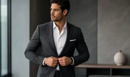 Homme en tenue élégante évitant erreurs vestimentaires pour confiance