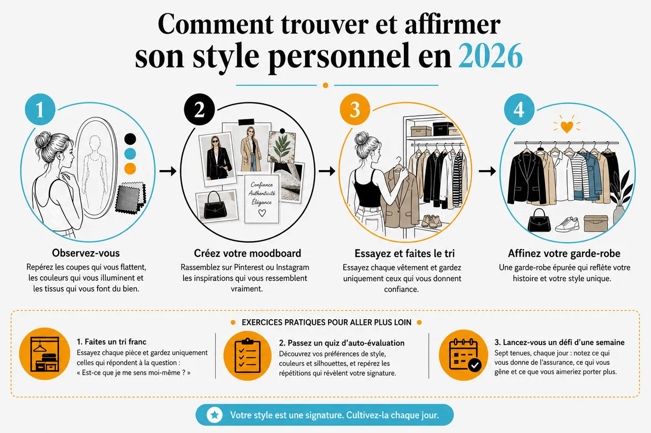 Mode et style : comment trouver une signature qui vous ressemble vraiment , Comment trouver et affirmer son style personnel en 2026