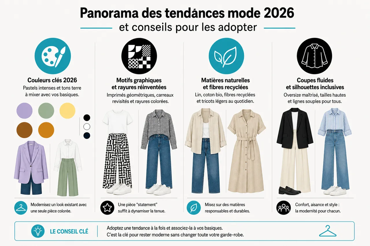 Style et tendances: comment rester moderne sans changer toute votre garde-robe , Panorama des tendances mode 2026 et conseils pour les adopter