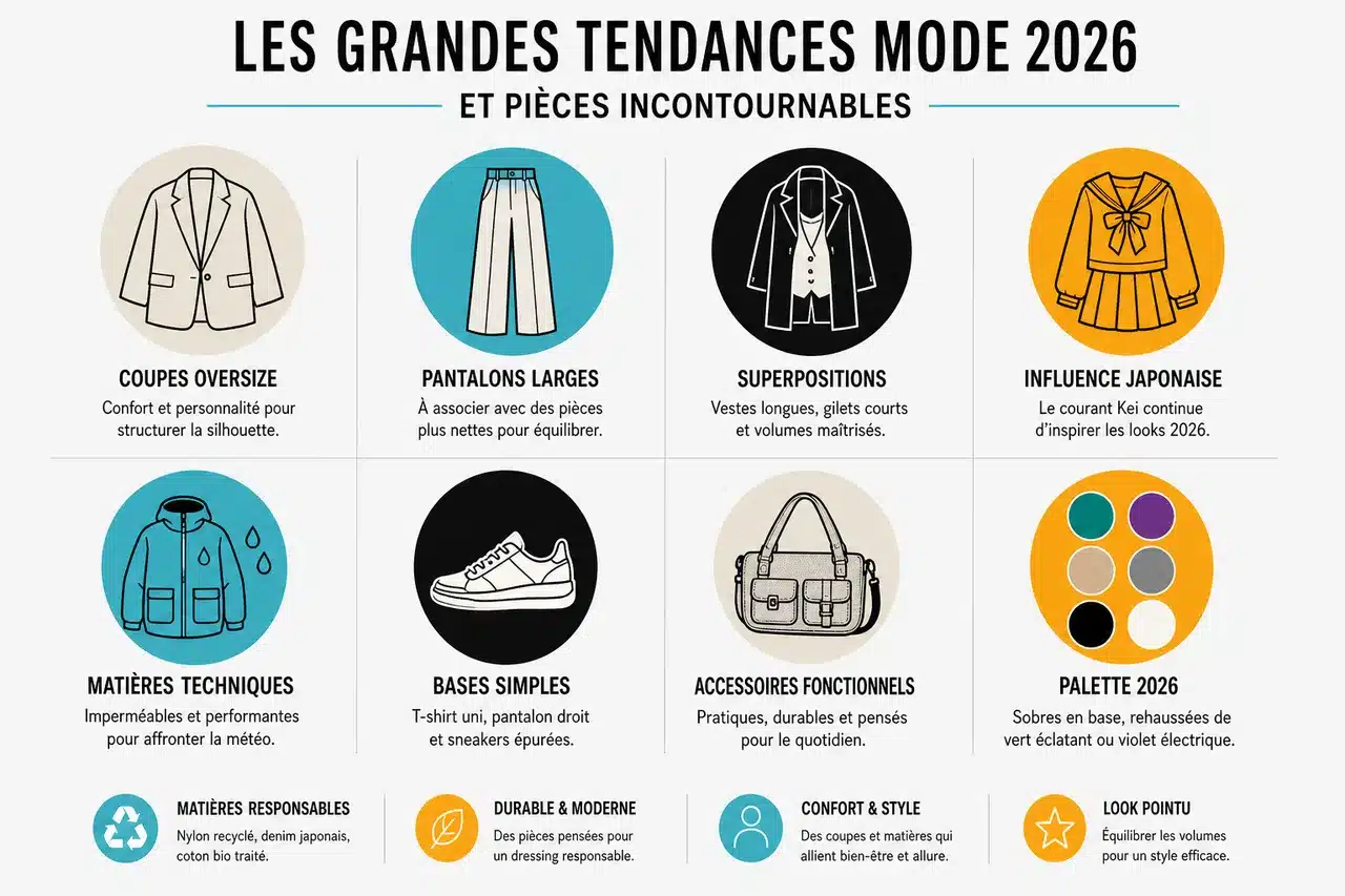 Mode fashion en 2026: pièces clés, faux pas et astuces pour un look pointu au quotidien , Les grandes tendances mode 2026 et pièces incontournables