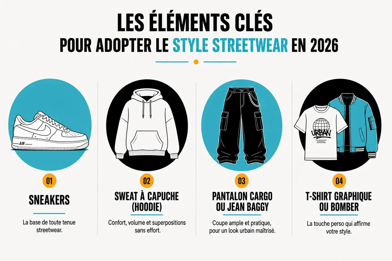 Style streetwear et façons d’adopter un look urbain chic sans en faire trop , Les éléments clés et conseils pour adopter le style streetwear en 2026