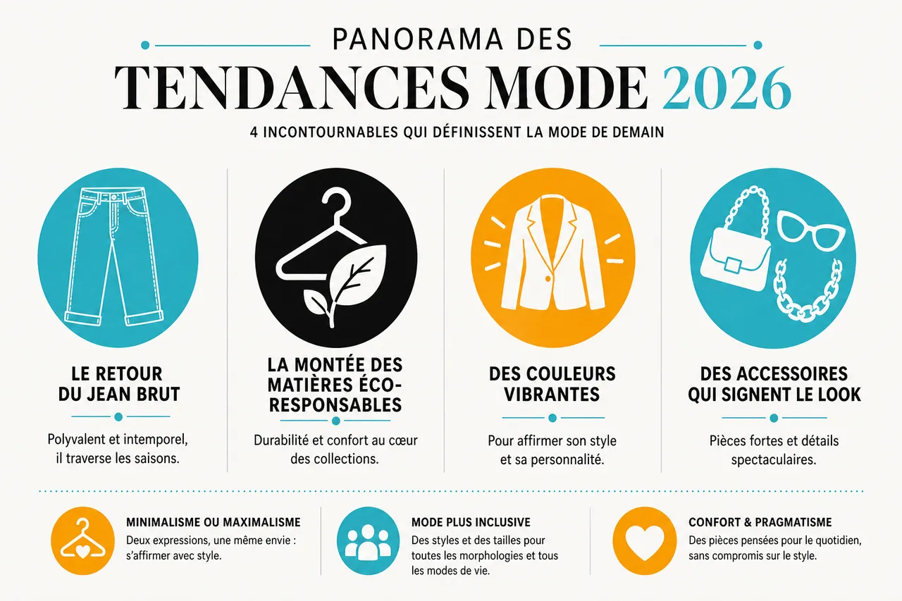 Tendance de mode ou style personnel, comment suivre les nouveautés sans perdre votre identité , Panorama des tendances mode 2026