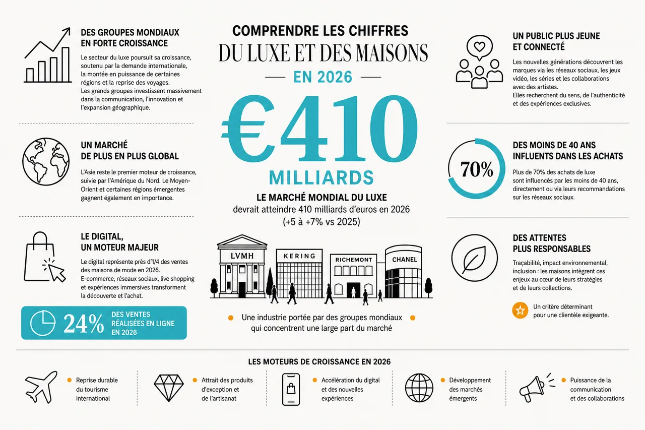 Maison de la mode, guide pour comprendre les grandes maisons et leurs codes stylistiques , Comprendre les chiffres du luxe et des maisons en 2026
