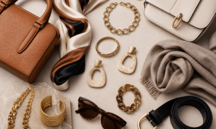 Accessoires de mode élégants transformant une tenue simple en look stylé