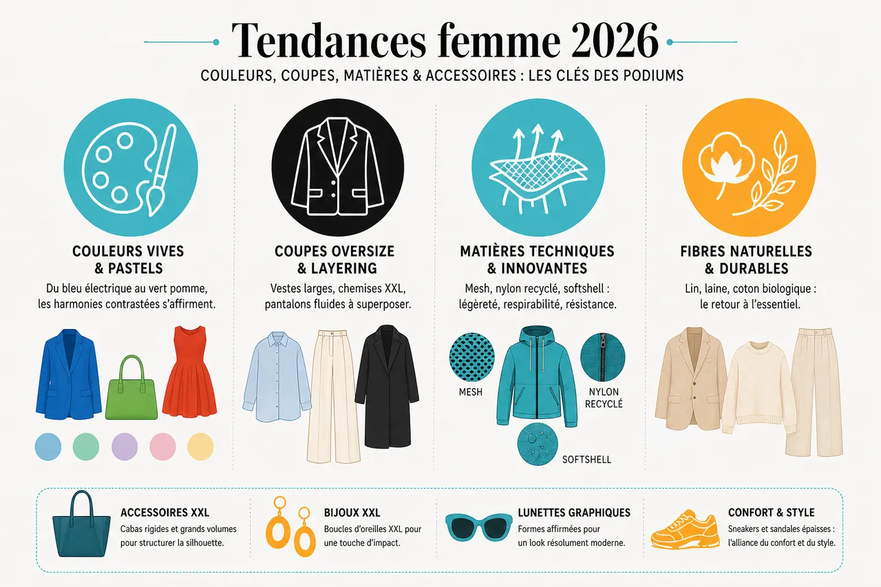 Mode et tendances pour décrypter les défilés et s’habiller dans la vraie vie , Les grandes tendances mode de 2026: décryptage des podiums et du street style