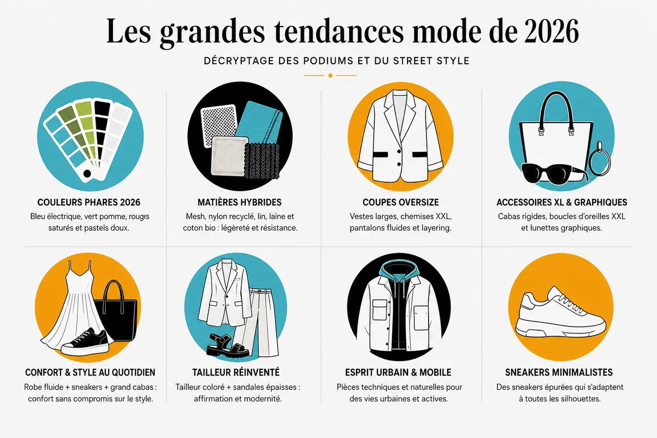 Mode et tendances pour décrypter les défilés et s’habiller dans la vraie vie , Les grandes tendances mode de 2026: décryptage des podiums et du street style