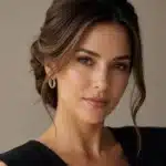 Visage rond avec coiffure maquillage et accessoires pour affinage