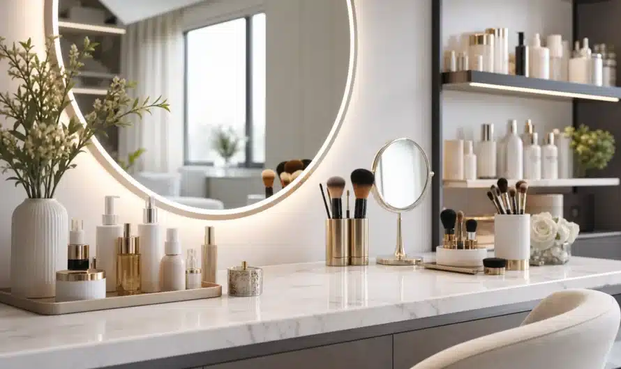 Tendances beauté 2026 avec soins maquillage et routines innovantes