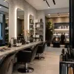 Visage féminin avec différentes coupes de cheveux tendance selon forme