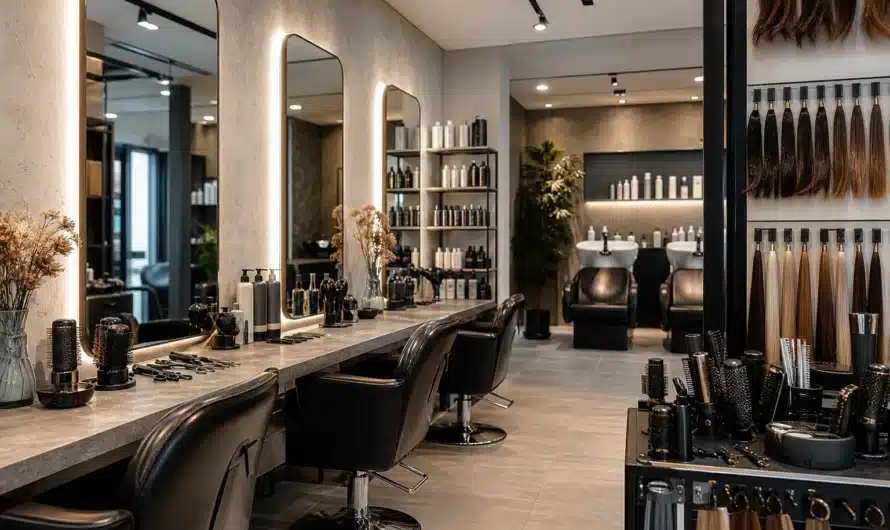 Visage féminin avec différentes coupes de cheveux tendance selon forme